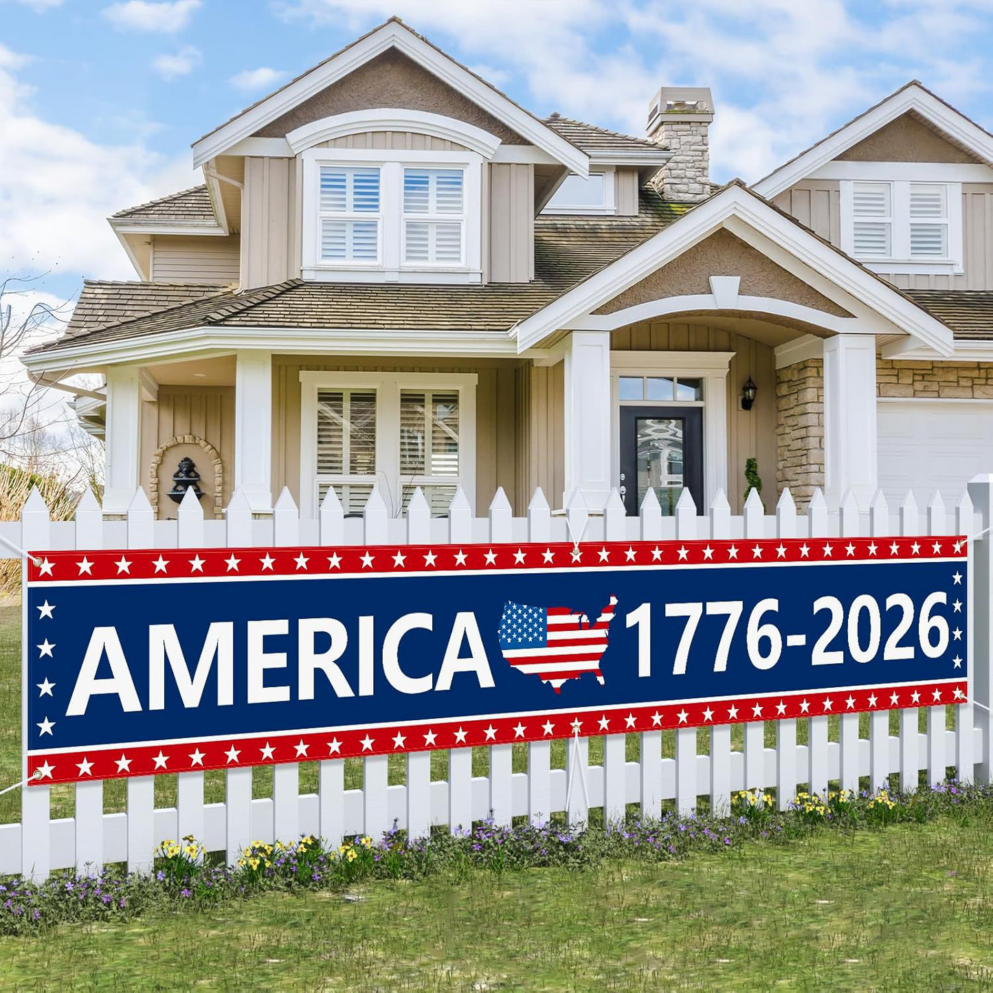 250th Anniversary American Banner Flag