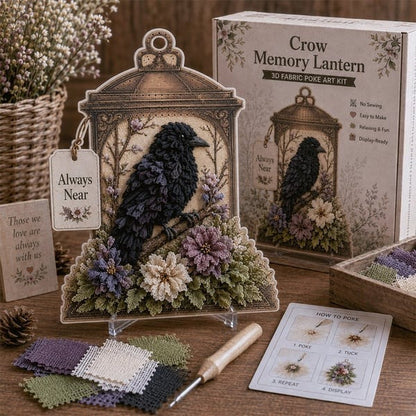 🔥 Always Near 3D Fabric Poke Art Memory Lantern Kit