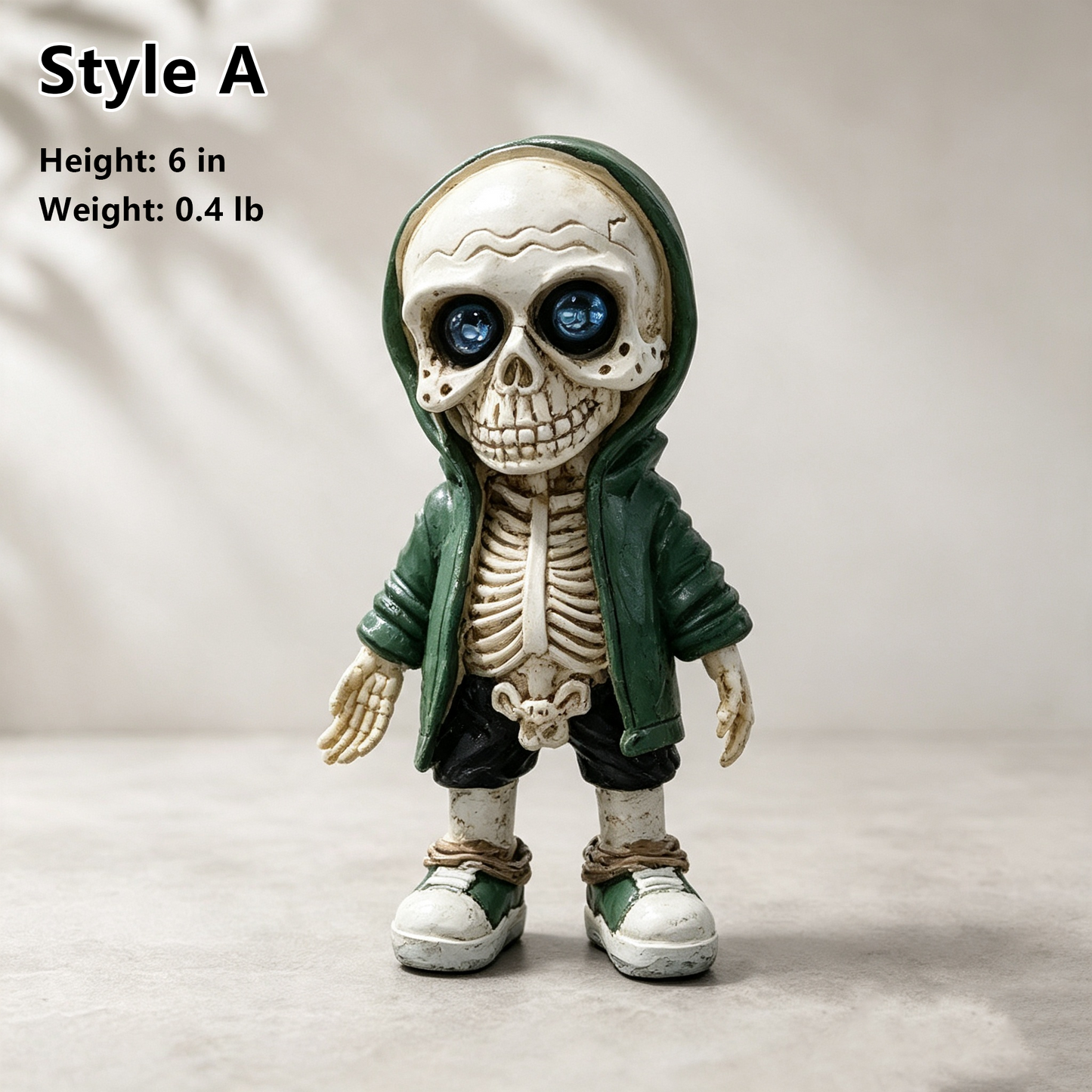 Gothic Punk Streetwear Skull Statue for Home Desk Party Halloween Decor