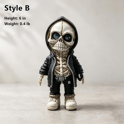 Gothic Punk Streetwear Skull Statue for Home Desk Party Halloween Decor