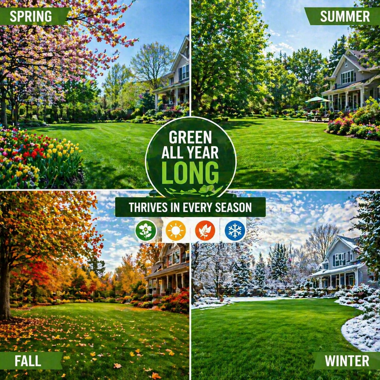 7 Days Germination🌱 Evergreen Dwarf Grass for Four Seasons