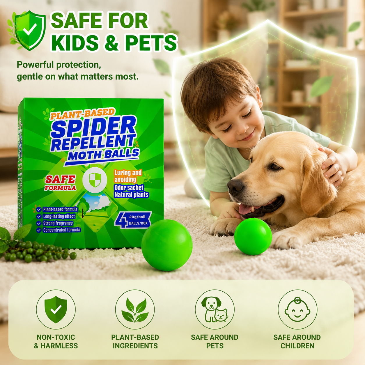 Natural Spider & Moth Repellent Balls
