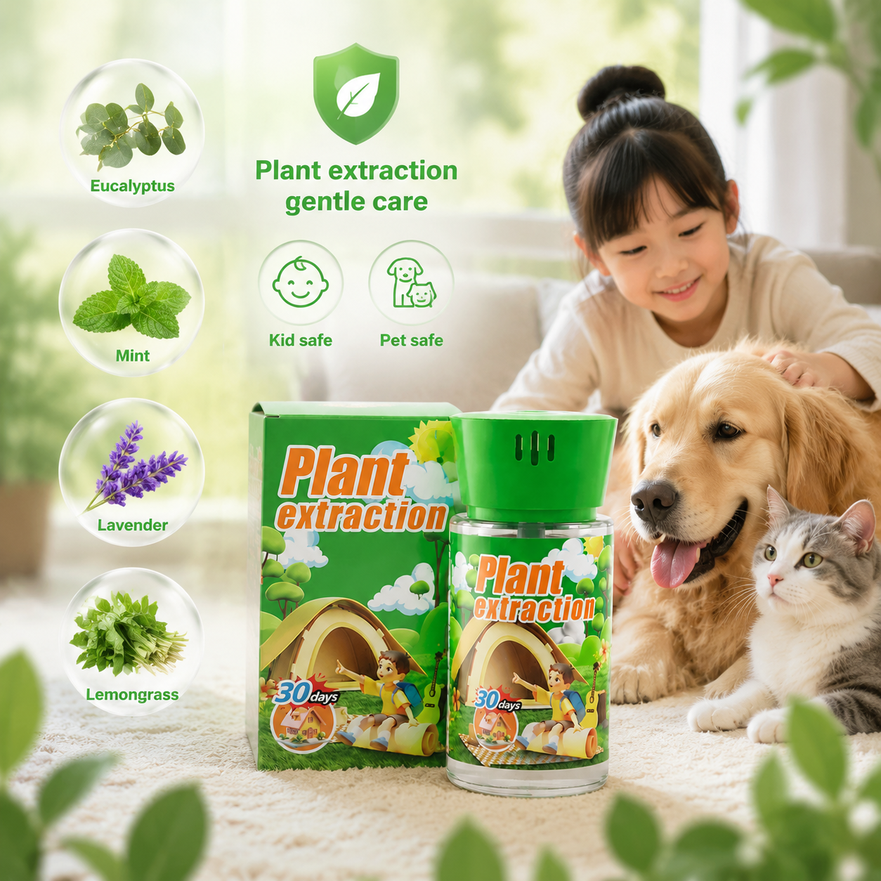 Plant-Based Mosquito Repellent Diffuser