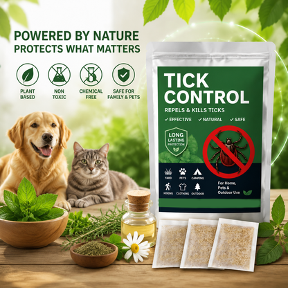 Natural Tick Control Repellent & Killer Sachets