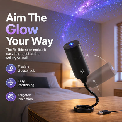 Immersive HD Star Projector – Plug-and-Play Cosmic Night Light