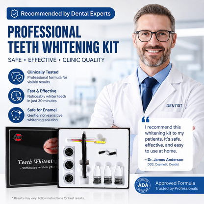 Premium Teeth Whitening Black SPA Kit for Home Use