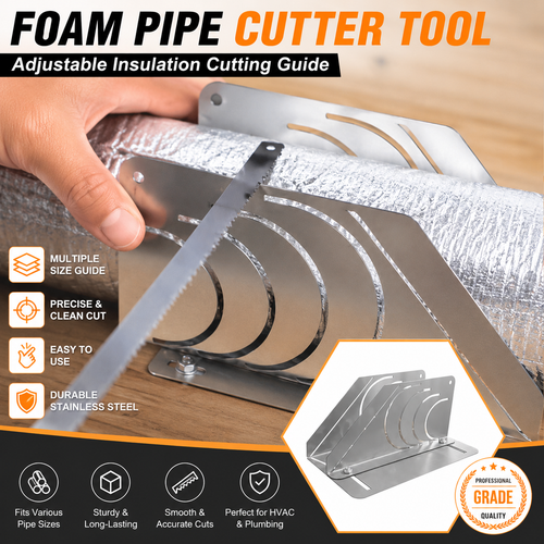 Precision 45° Rubber Insulation Pipe Cutter