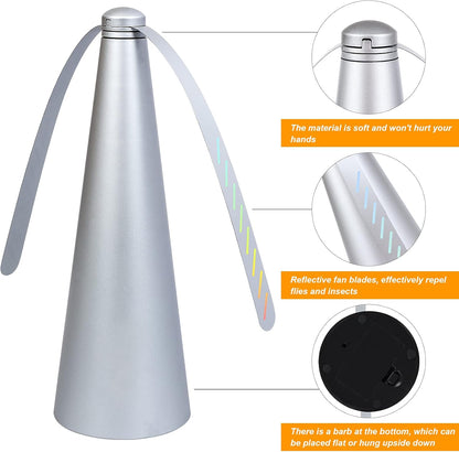 Outdoor Electric Fly & Mosquito Repellent Fan, Automatic Pest Removal Tool
