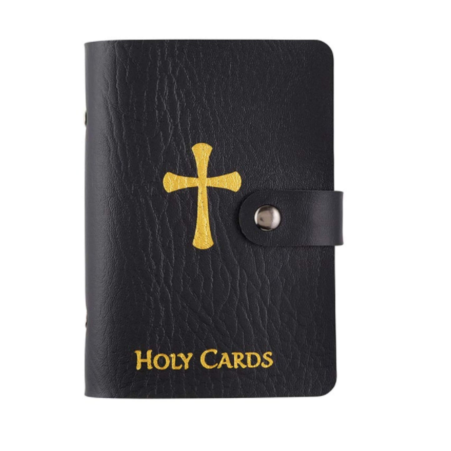 Catholic Faux Leather Holy Card Holder