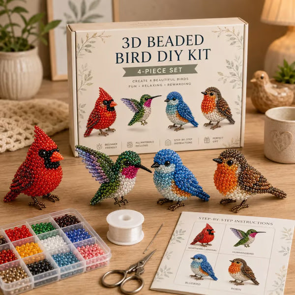  Mini 3D Beaded Animal Craft Kit