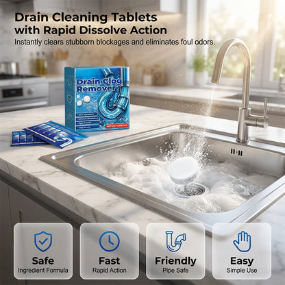 Fast Dissolve Drain Cleaner & Deodorizer Tablets