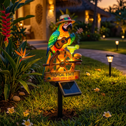 🌴 "Tropical State of Mind" Solar-Powered Parrot Light – Your 24/7 Vacation Mode, Activated 🌅