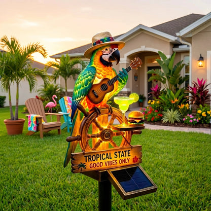 🌴 "Tropical State of Mind" Solar-Powered Parrot Light – Your 24/7 Vacation Mode, Activated 🌅
