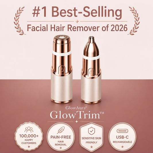 GlowTrim – 2-in-1 Eyebrow & Facial Hair Trimmer