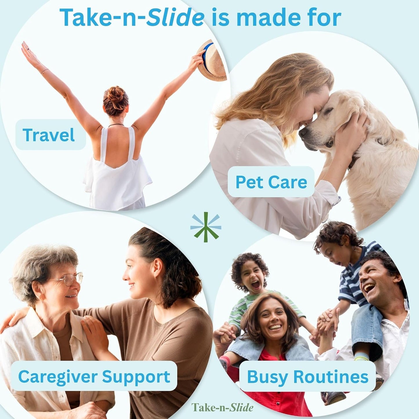 Take‑n‑Slide Medication Tracker Reusable for 12 + Refills