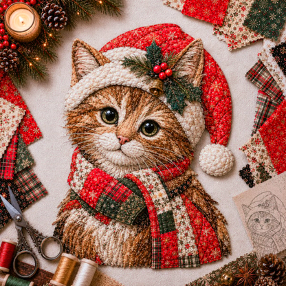 🎅Christmas Patchwork Fabric DIY Decor Kit