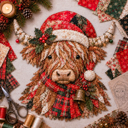 🎅Christmas Patchwork Fabric DIY Decor Kit