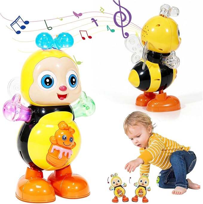🐝Electric Dancing Bee Toy – Interactive Light & Music Fun