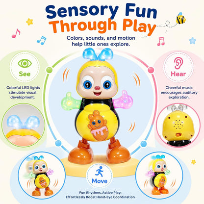 🐝Electric Dancing Bee Toy – Interactive Light & Music Fun
