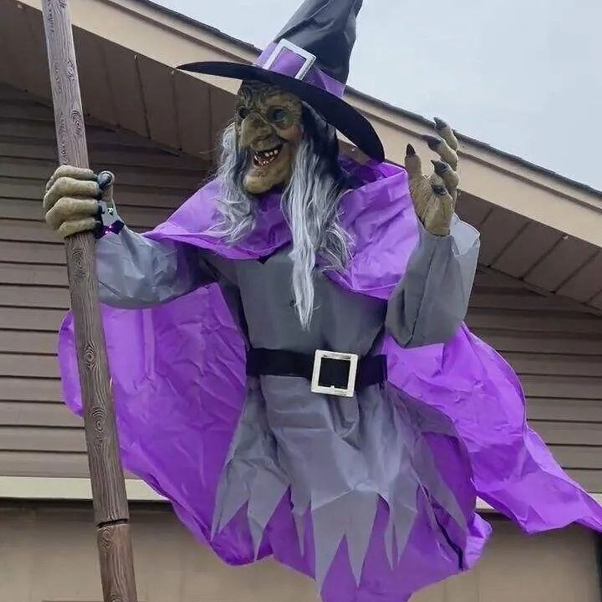 🧙‍♀️Halloween Props Garden Flying Witch