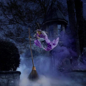 🧙‍♀️Halloween Props Garden Flying Witch