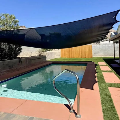 ⛅ Black 90% Blackout Fabric, UV Protection Shade Net with Reinforced Rivets