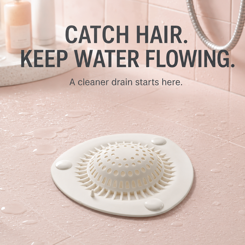 🕳️Hair Catcher Drain Covers – Keep Your Shower Drain Clear