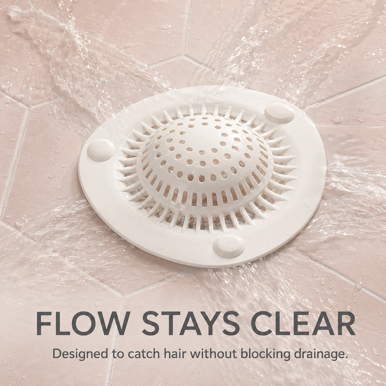 🕳️Hair Catcher Drain Covers – Keep Your Shower Drain Clear