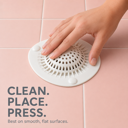 🕳️Hair Catcher Drain Covers – Keep Your Shower Drain Clear