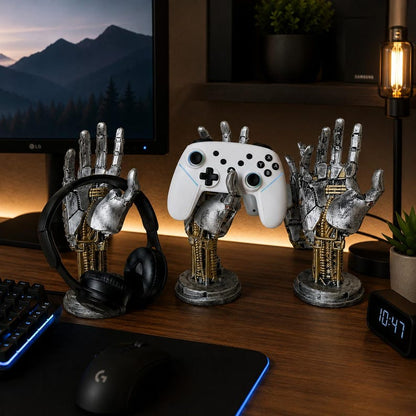 Cyberpunk Gaming Robot Hand  Controller Holder