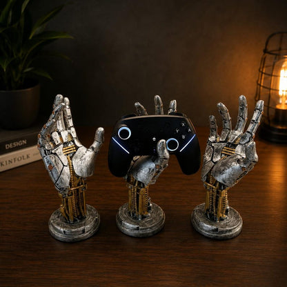 Cyberpunk Gaming Robot Hand  Controller Holder