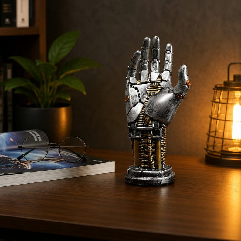 Cyberpunk Gaming Robot Hand  Controller Holder