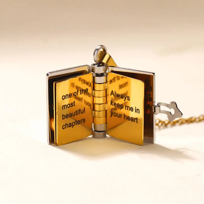 📒For Granddaughter and daughter - The Most Beautiful Chapter Book Necklace