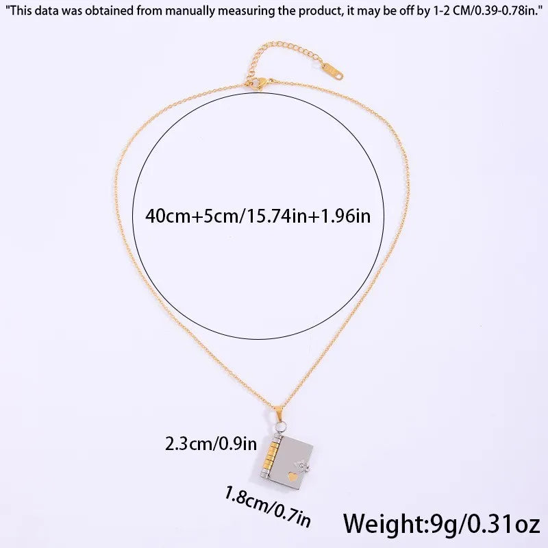 📒For Granddaughter and daughter - The Most Beautiful Chapter Book Necklace