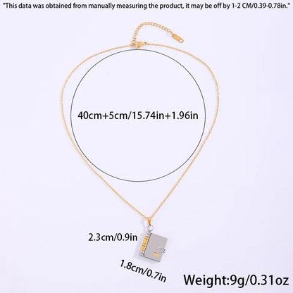 📒For Granddaughter and daughter - The Most Beautiful Chapter Book Necklace