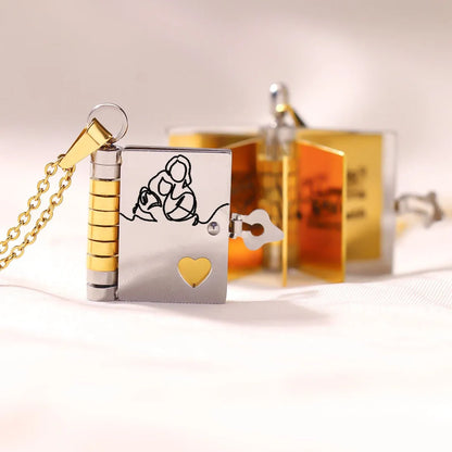 📒For Granddaughter and daughter - The Most Beautiful Chapter Book Necklace