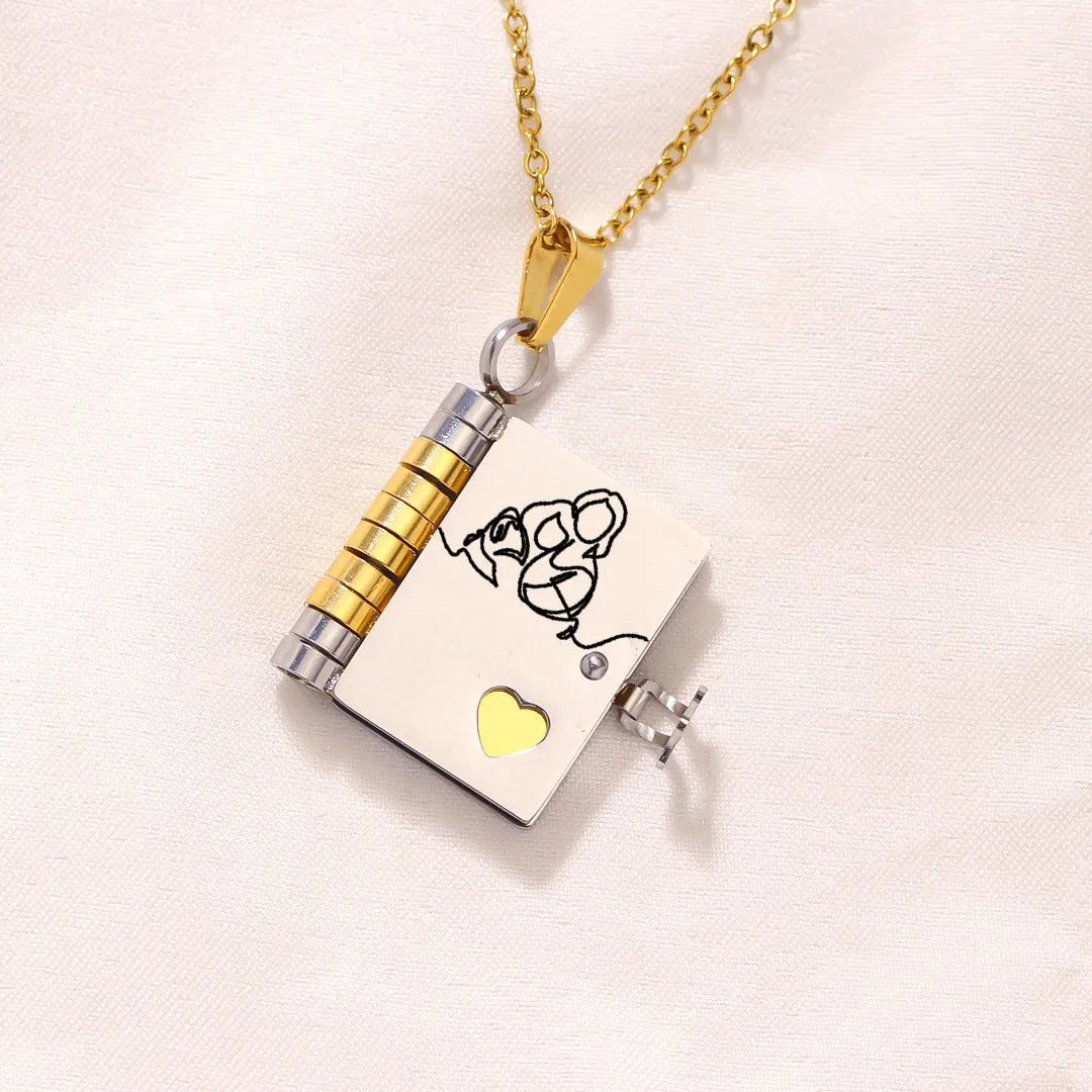 📒For Granddaughter and daughter - The Most Beautiful Chapter Book Necklace