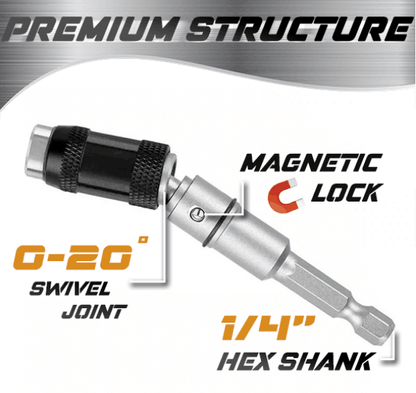 ⚡ Magnetic swiveling bit tip holder