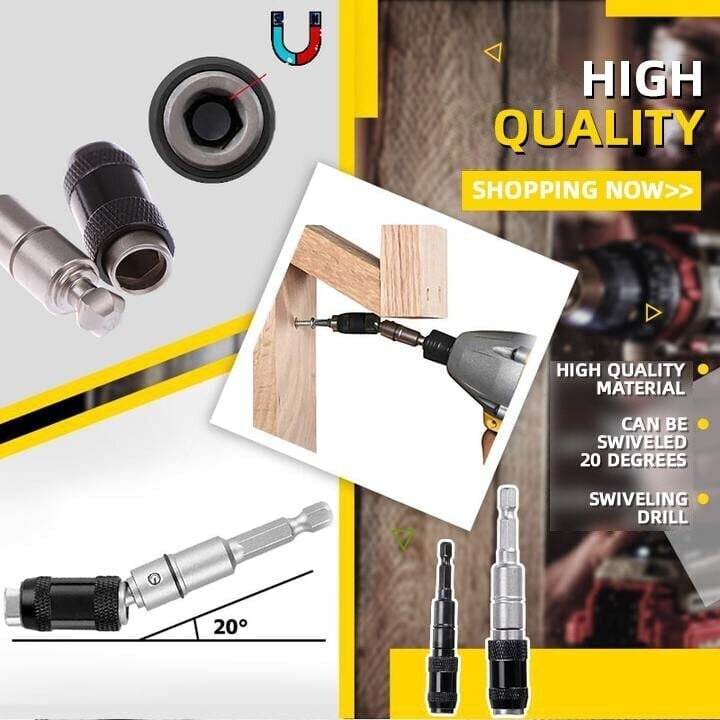⚡ Magnetic swiveling bit tip holder