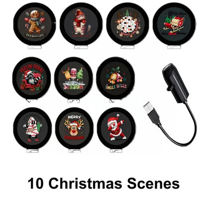 🎃🎄 Plug-&-Play HD Christmas Projector – 6 or 10 Festive Scenes