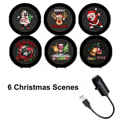 🎃🎄 Plug-&-Play HD Christmas Projector – 6 or 10 Festive Scenes