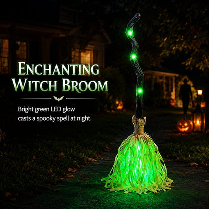 Animated Moving Witch Broom⭐Light‑Sound‑Motion