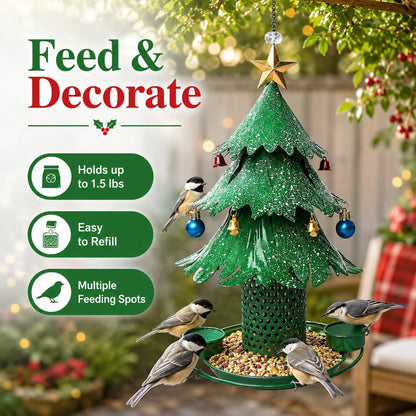 🐦Christmas Tree Bird Feedera-Festive Backyard Holiday Decor