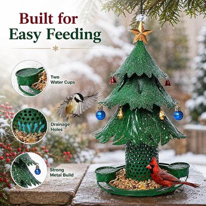🐦Christmas Tree Bird Feedera-Festive Backyard Holiday Decor