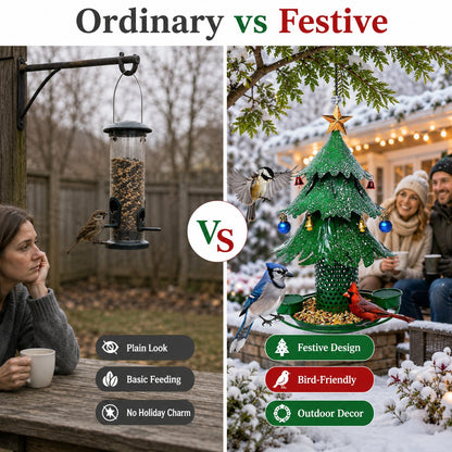 🐦Christmas Tree Bird Feedera-Festive Backyard Holiday Decor