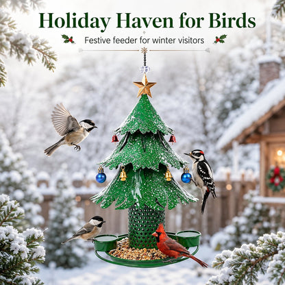 🐦Christmas Tree Bird Feedera-Festive Backyard Holiday Decor