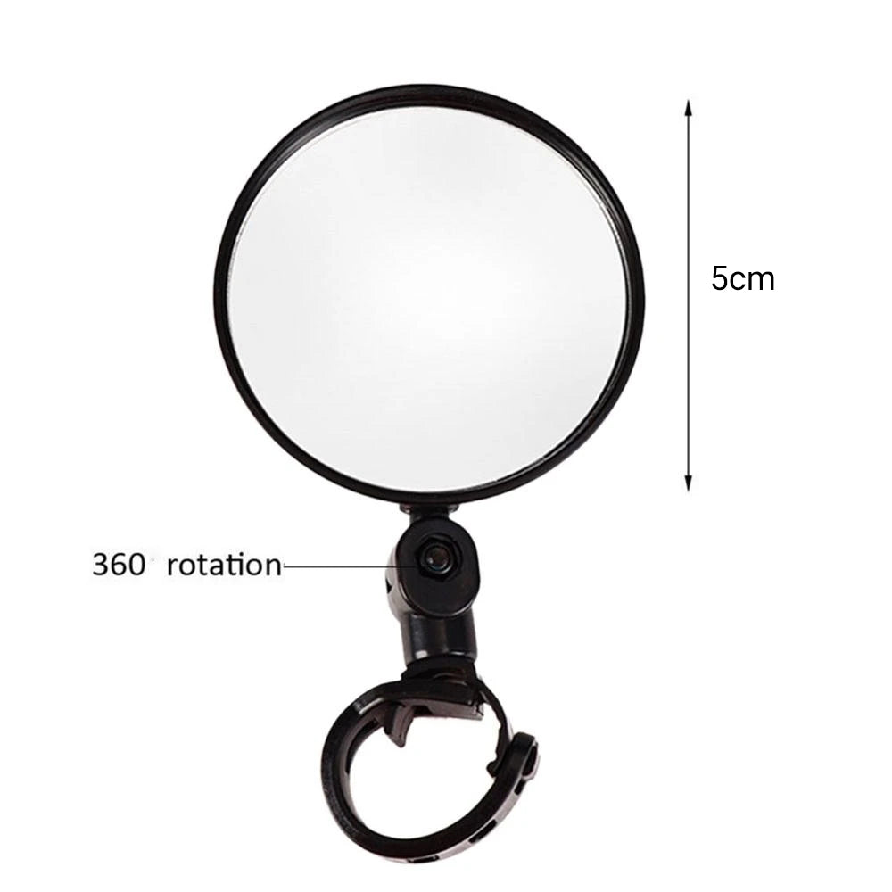 🚲Rotatable Round Bicycle Handlebar Rear View Glass Bike Mirror