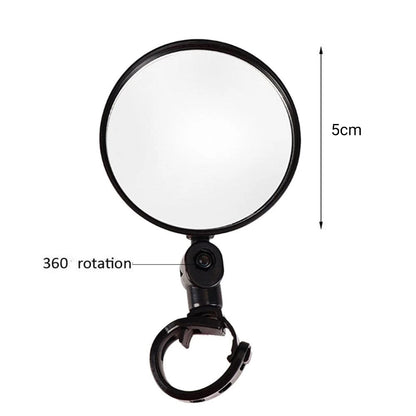 🚲Rotatable Round Bicycle Handlebar Rear View Glass Bike Mirror