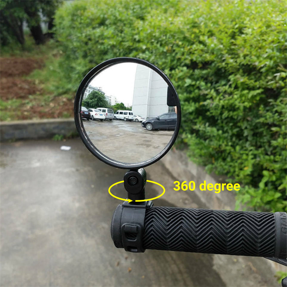 🚲Rotatable Round Bicycle Handlebar Rear View Glass Bike Mirror
