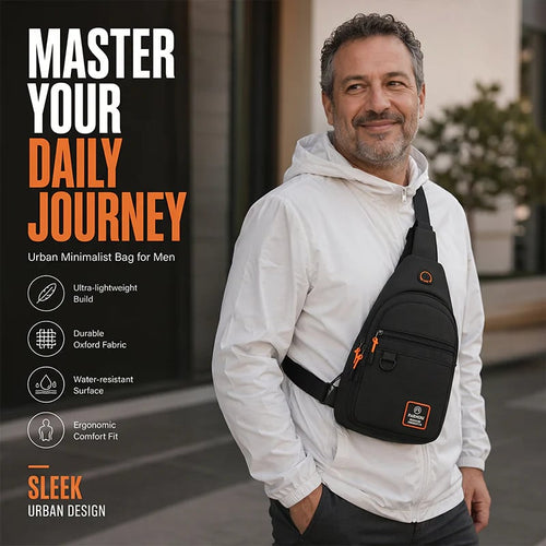 🎒 Waterproof Multi-pocket Crossbody Sling Bag